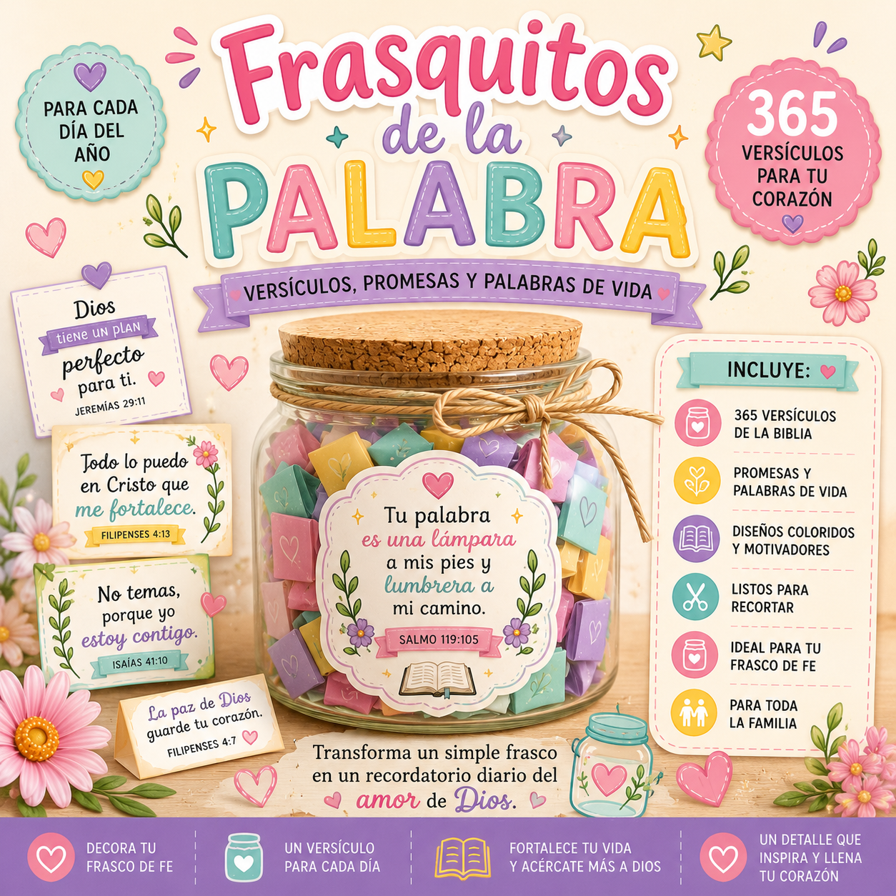 Mi frasquito de Fe — 365 Promesas de Dios para Cada Día